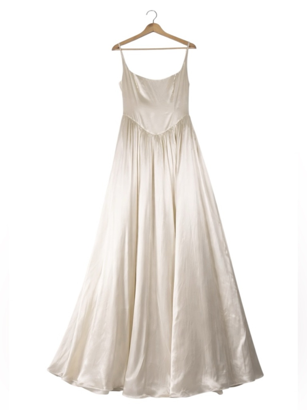 Reformation Liz Silk Dress Ivory White Wedding Bridal Gown Maxi Size 8 NEW - Picture 7 of 14
